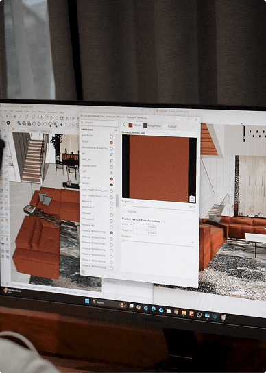 3D visualizations and sketch so you can see your future room come to life