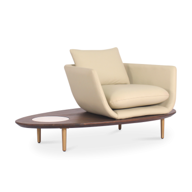 Tabir Lounge Chair Right - Leather